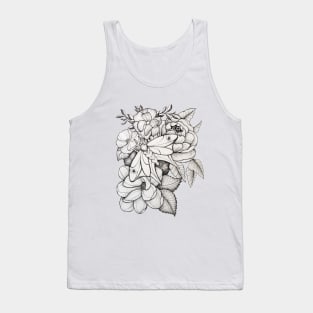 Seeing eye moth on flowers Tank Top